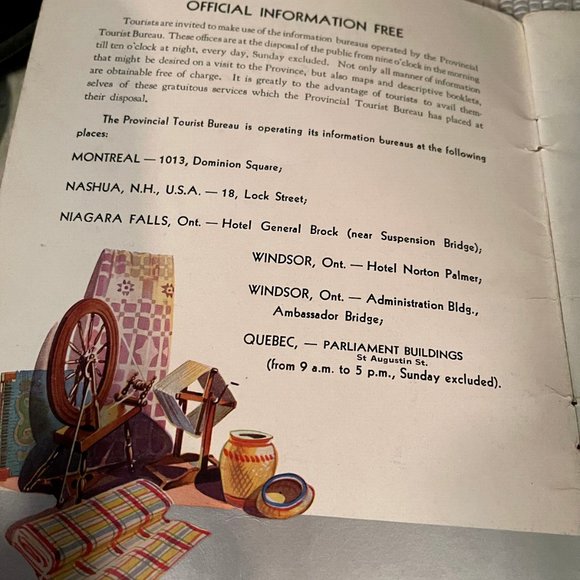 GASPE PENINSULA ROMANTIC QUEBEC - Tourist Booklet - 1940 - Good Condition - Picture 3 of 3